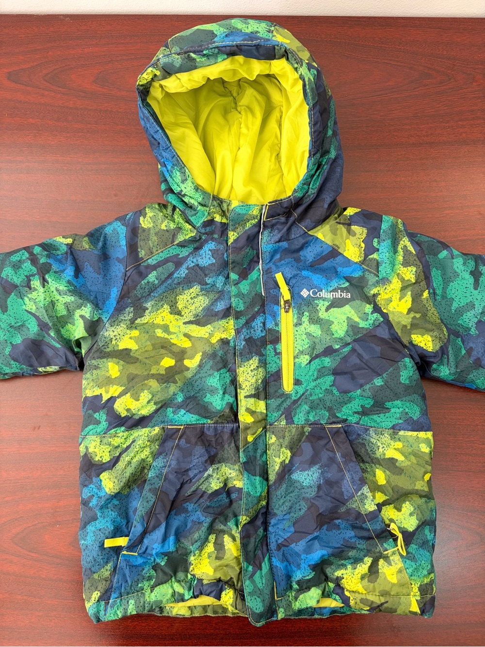 Columbia Boys Multicolor Neon Camo Jacket